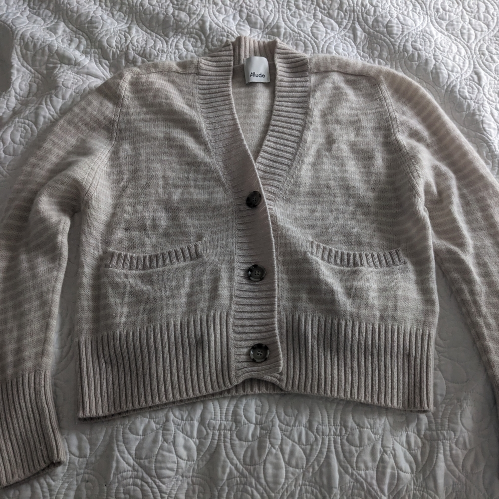 Allude wool and cashmere - blend cardigan